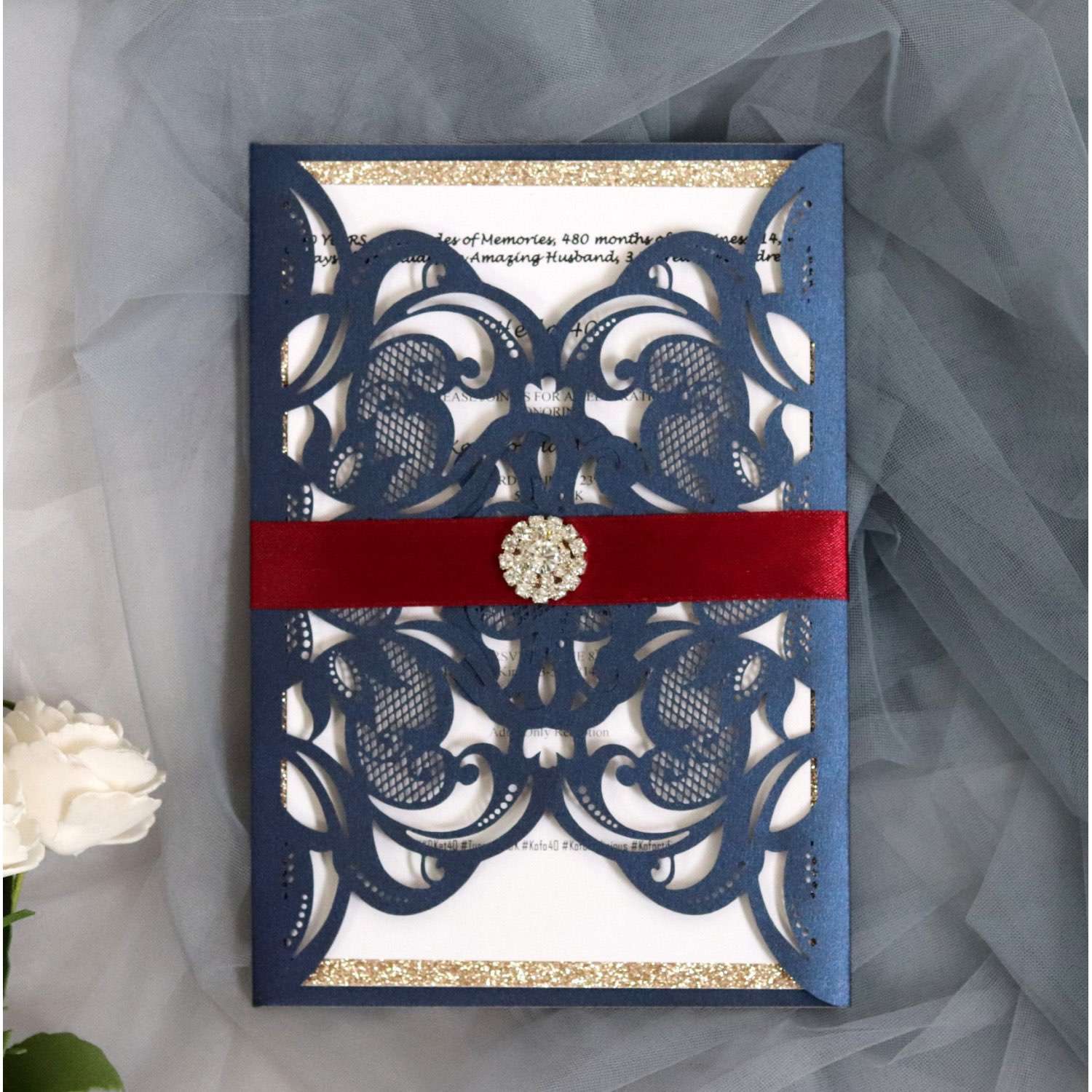 Laser Invitation Card Simple Style Latest Wedding Invitation Holiday Greeting Card